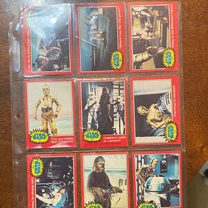Vintage Star Wars Trading Cards 1977
